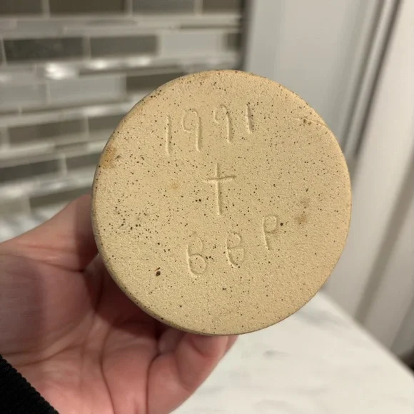 Vintage Beaumont Brothers Pottery Candle Sticks & Bowl Salt Glazed Stoneware - Picture 15 of 16